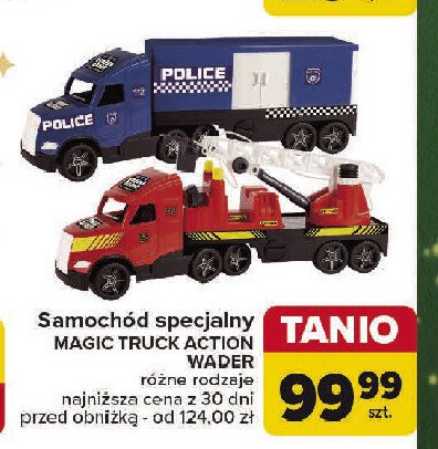 Auto magic truck action straż pożarna Wader promocja