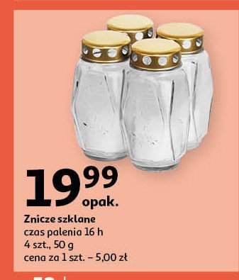 Znicze szklane 16 h promocja