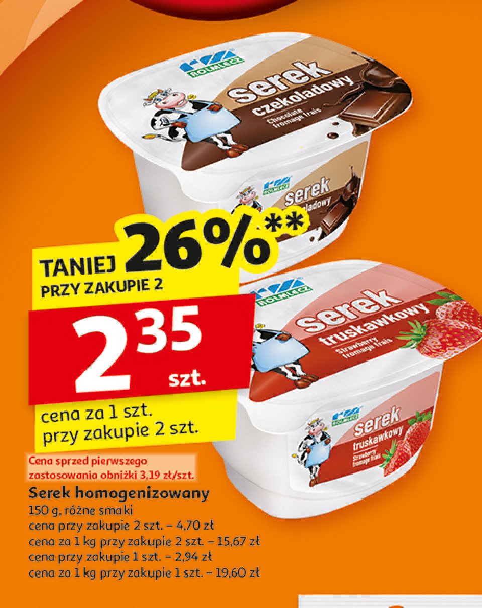 Serek truskawka Rolmlecz promocja w Auchan