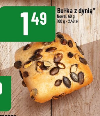 Bułka z dynią Nowel promocja w POLOmarket