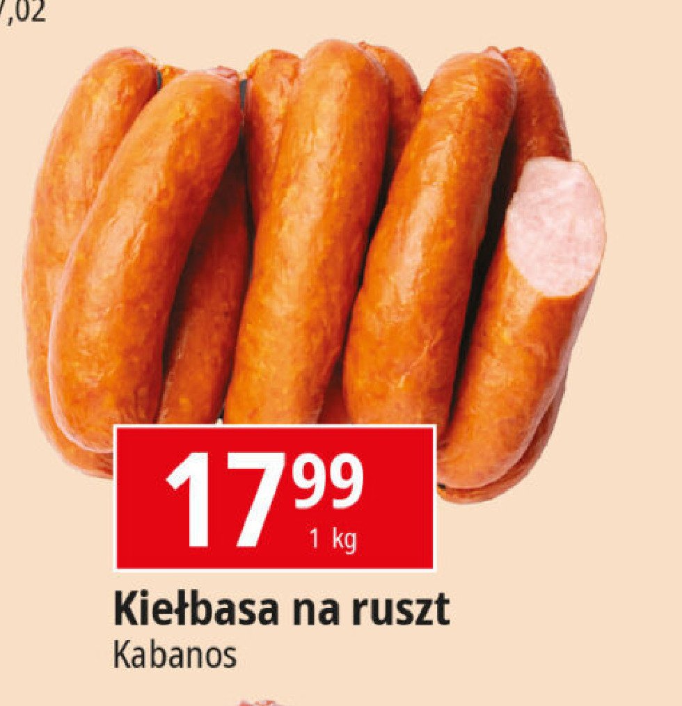 Kiełbasa na ruszt Kabanos promocja