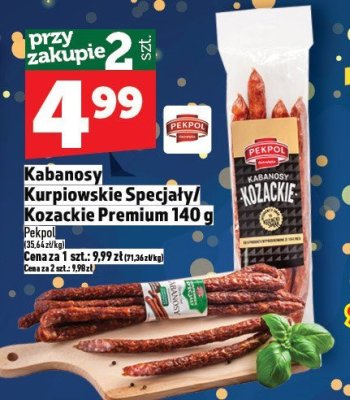 Kabanosy Kurpiowskie Specjały 140 g promocja w TOPAZ