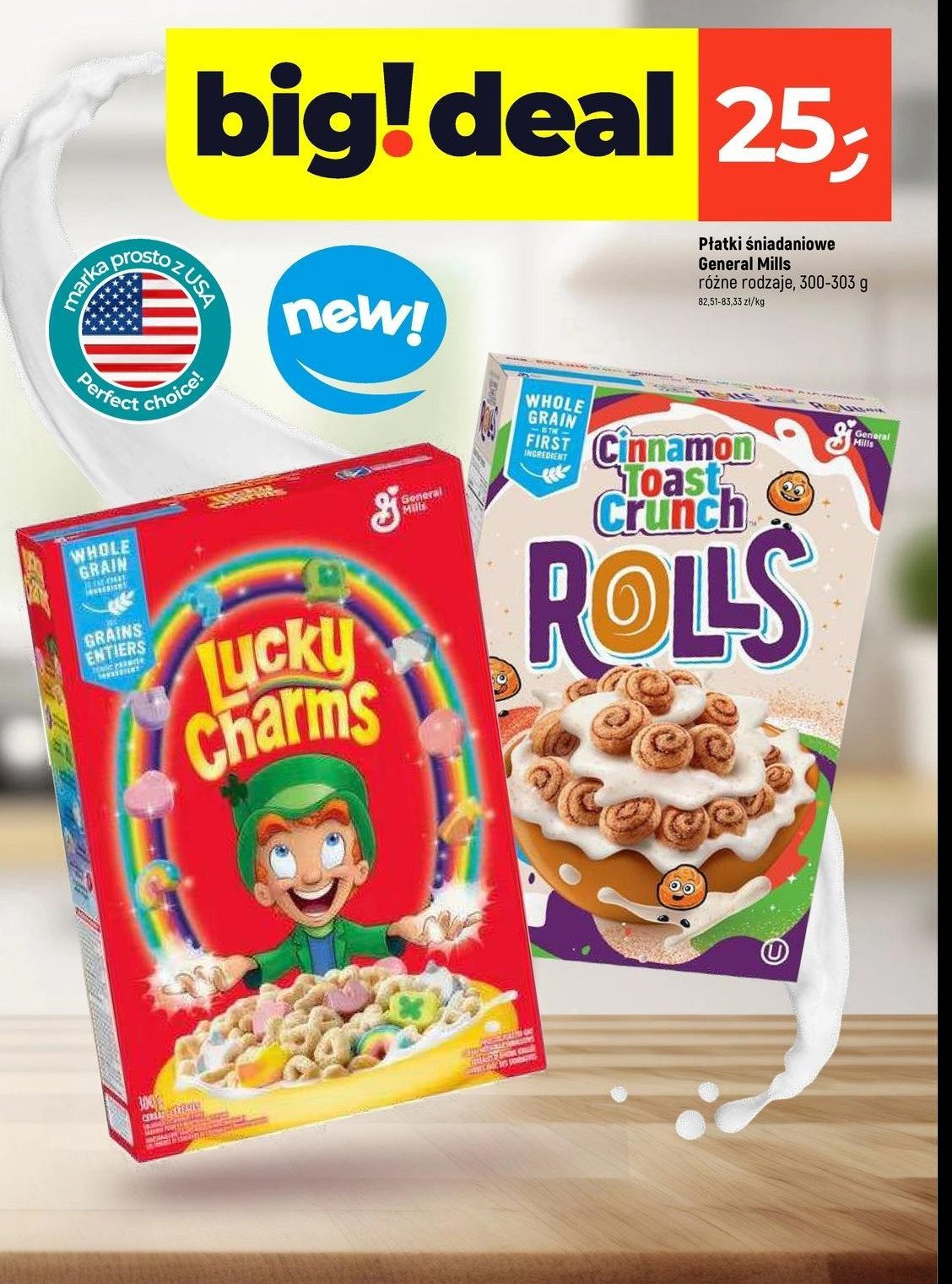 Płatki lucky charms General mills promocja w Dealz