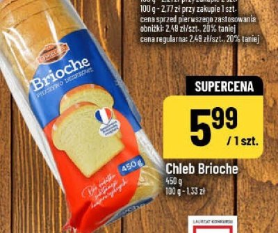 Chleb Brioche promocja w POLOmarket