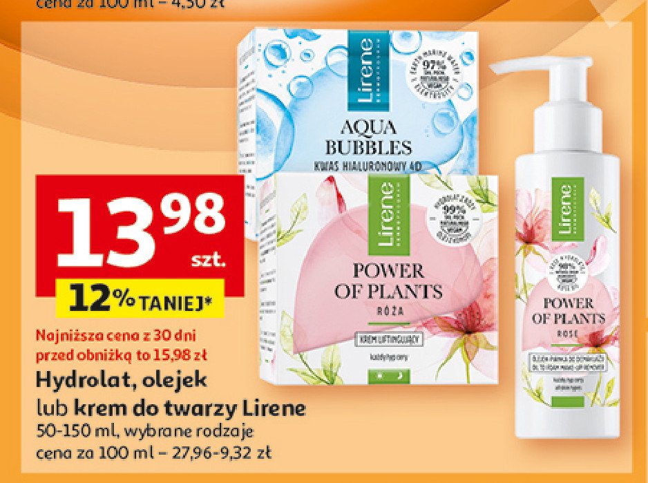 Hydrolat z róży Lirene power of plants promocja