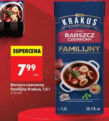 Barszcz czerwony familijny 1,5 l promocja w Biedronka