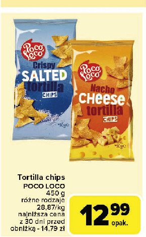 Tortilla salted Poco loco promocja w Carrefour Market