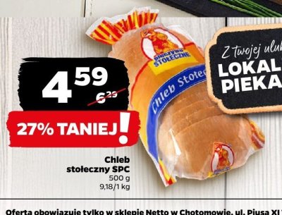 Chleb stołeczny SPC promocja w Netto