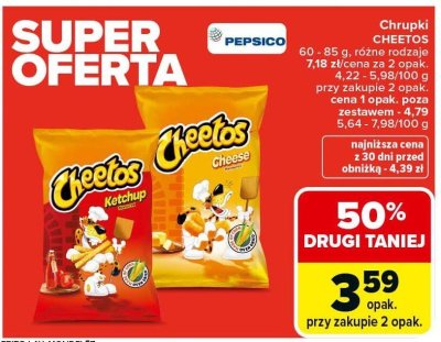 Chrupki Cheetos Ketchup promocja w Carrefour