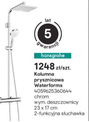 Kolumna prysznicowa Waterforms 4059625360644 promocja w Castorama