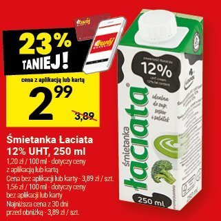 Śmietanka Łaciate 12% UHT 250 ml promocja w Twój Market