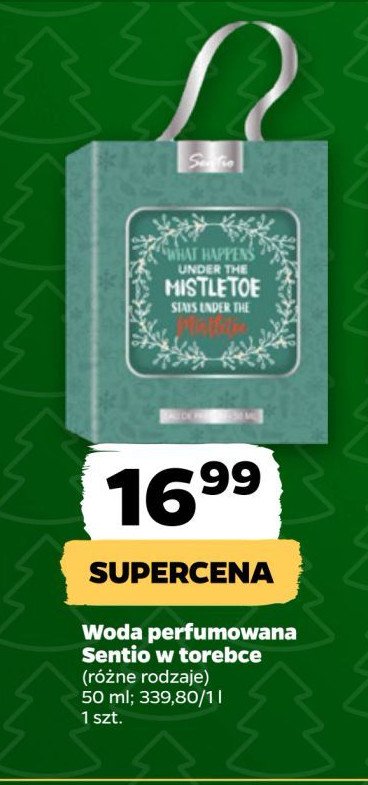 Woda perfumowana mistletoe Sentio promocja w Netto