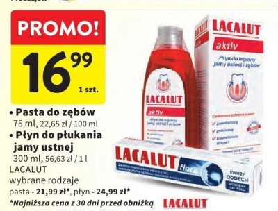 Pasta do zębów Lacalut promocja w Intermarche