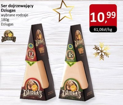 Ser dojrzewający Džiugas wybrane rodzaje 180g Dziugas promocja w Market Point