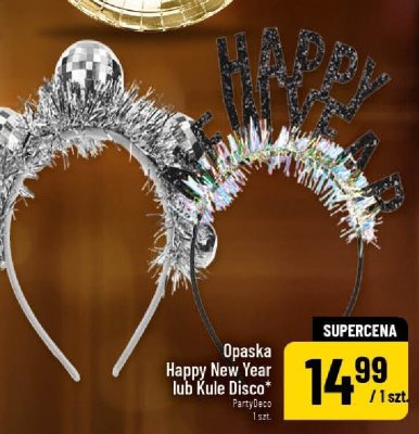Opaska Happy New Year lub Kule Disco promocja w POLOmarket