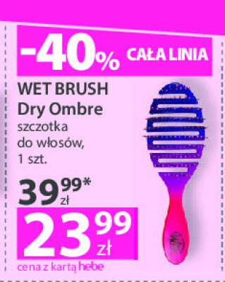Szczotka do włosów dry ombre Wet brush promocja