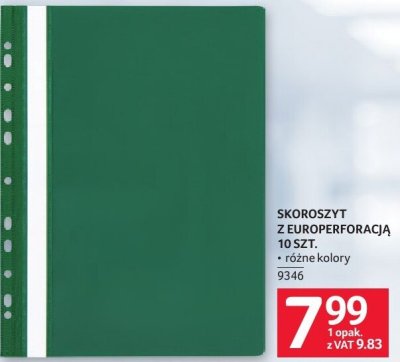 Skoroszyt z europerforacją 10 szt. promocja w Selgros