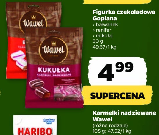 Cukierki karmelki Wawel raczki promocja
