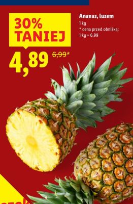 Ananas luzem promocja w Lidl