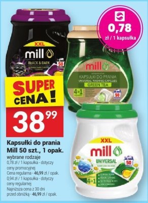 Kapsułki do prania Mill 50 szt. promocja w Twój Market