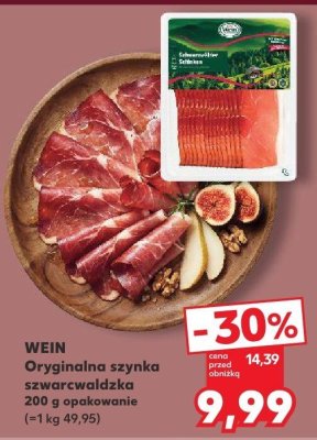 Oryginalna szynka szwarcwaldzka promocja w Kaufland