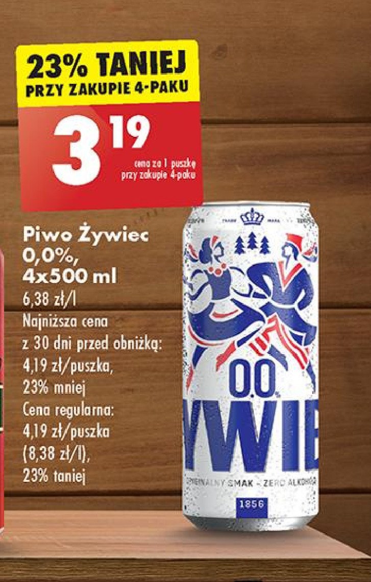 Piwo Żywiec bezalkoholowe promocja w Biedronka