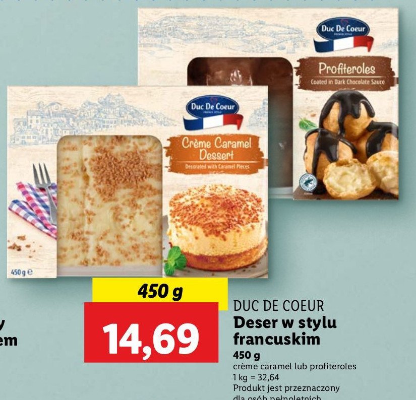Profiteroles Duc de coeur promocja