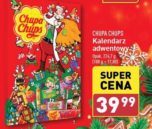 Kalendarz adwentowy Chupa chups promocja w Aldi