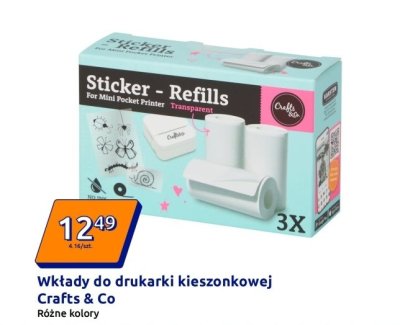Wkłady do drukarki kieszonkowej  3x promocja w Action