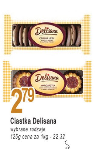 Ciastka czarna lejdi Delisana promocja