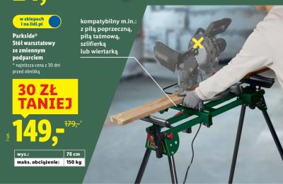 Stół warsztatowy promocja w Lidl