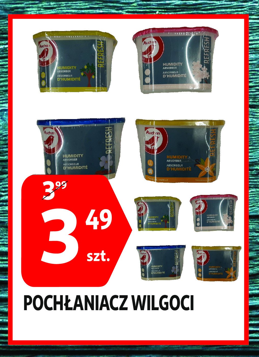 Poch艂aniacz wilgoci jab艂ko Auchan promocja