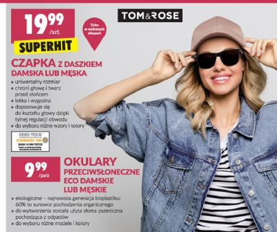 Okulary przeciwsłoneczne eko damskie Tom & rose promocja