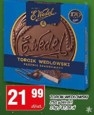 Torcik wedlowski E.Wedel ręcznie dekorowany promocja w Chorten