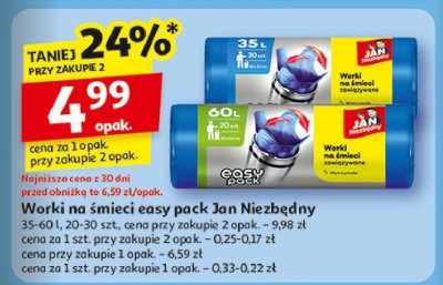 Worki na 艣mieci 60 l Jan niezb臋dny promocja