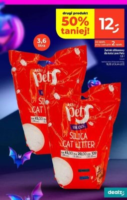 Żwirek silikonowy dla kota Love Pets 3,6 l promocja w Dealz
