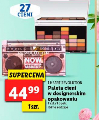 Paleta cieni do powiek 00's Makeup revolution i heart revolution now Revolution make-up promocja