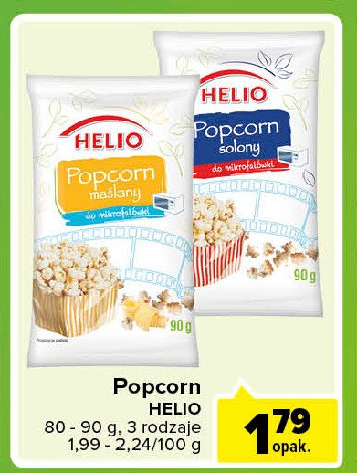 Popcorn maślany Helio promocje