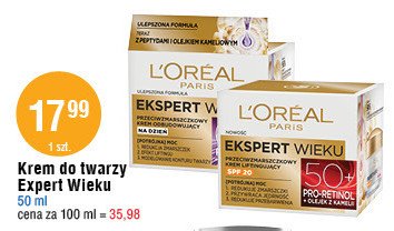 Krem do twarzy odbudowujący na dzień L'oreal ekspert wieku 60+ promocja