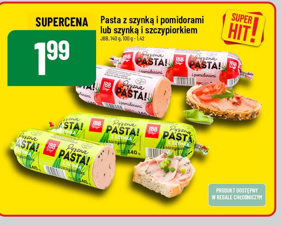 Pasta z szynką i pomidorami Jbb bałdyga promocja