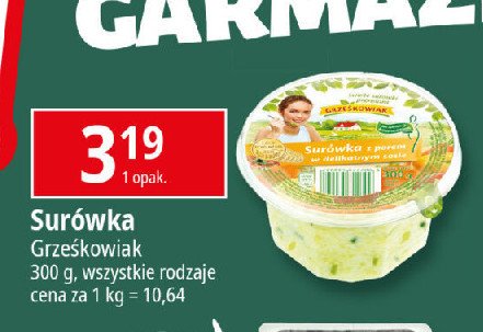 Surówka porowa Grześkowiak promocja w Leclerc