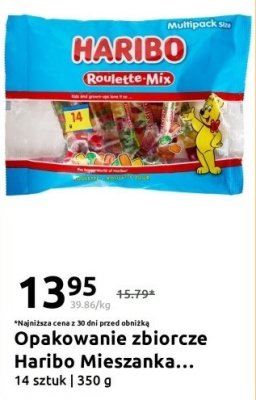 Żelki Haribo Roulette Mix opakowanie zbiorcze 14 sztuk promocja w Action