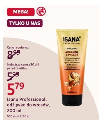 Odżywka do włosów Isana Professional, 200 ml promocja w Rossmann