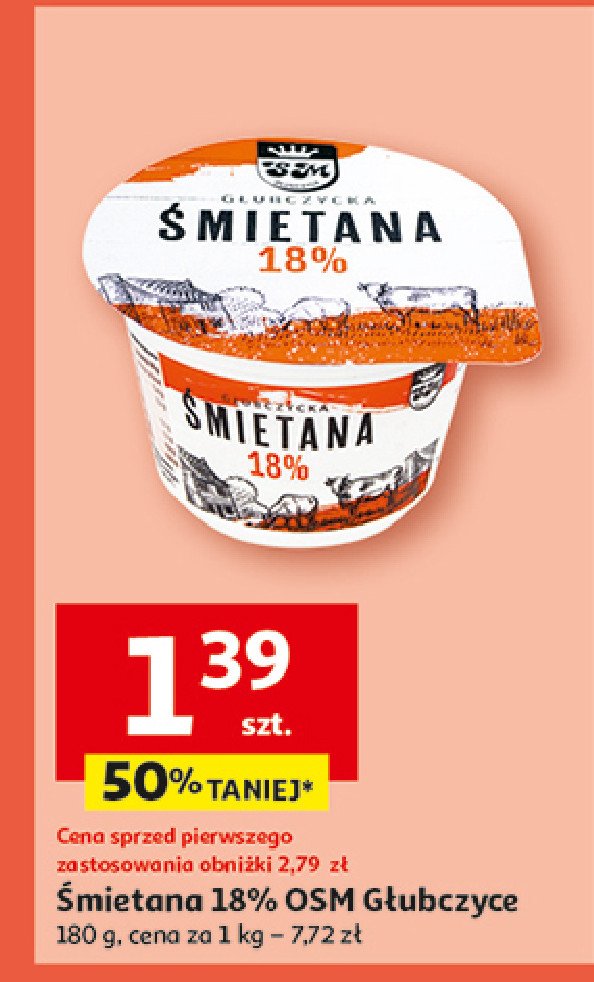 Śmietana domowa 18% Głubczyce promocja