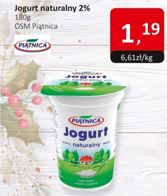 Jogurt naturalny 2% promocja w Market Point