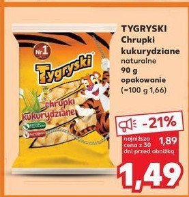 Chrupki kukurydziane Tygryski promocja