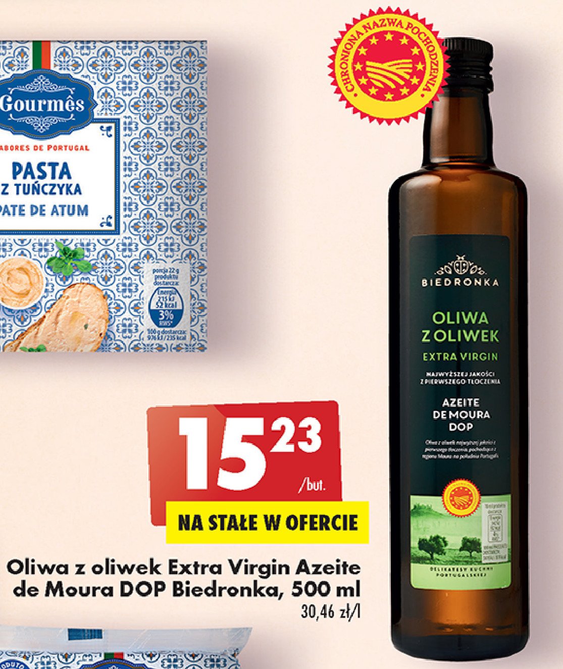 Oliwa z oliwek extra virgin azeite de moura dop Biedronka promocje