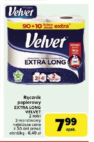 Ręcznik papierowy chłonny Velvet extra long promocja