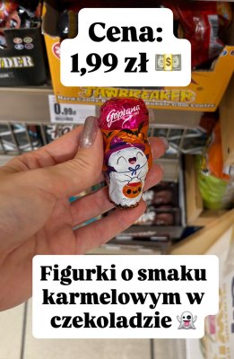 Czekoladki figurki o smaku karmelowym promocja w Intermarche