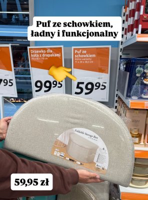 Puf ze schowkiem różne warianty  promocja w Action